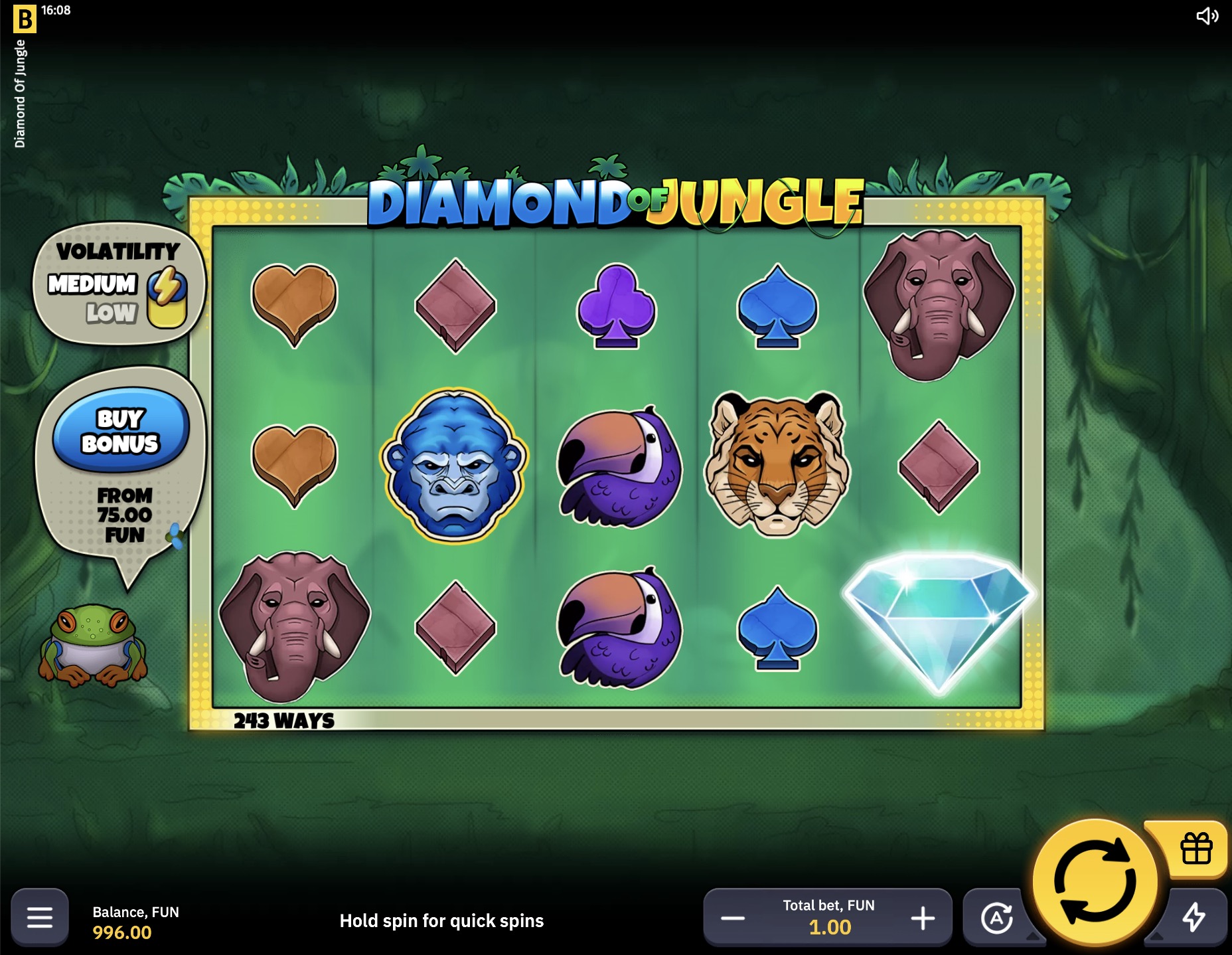      Diamond of Jungle   Bgaming   